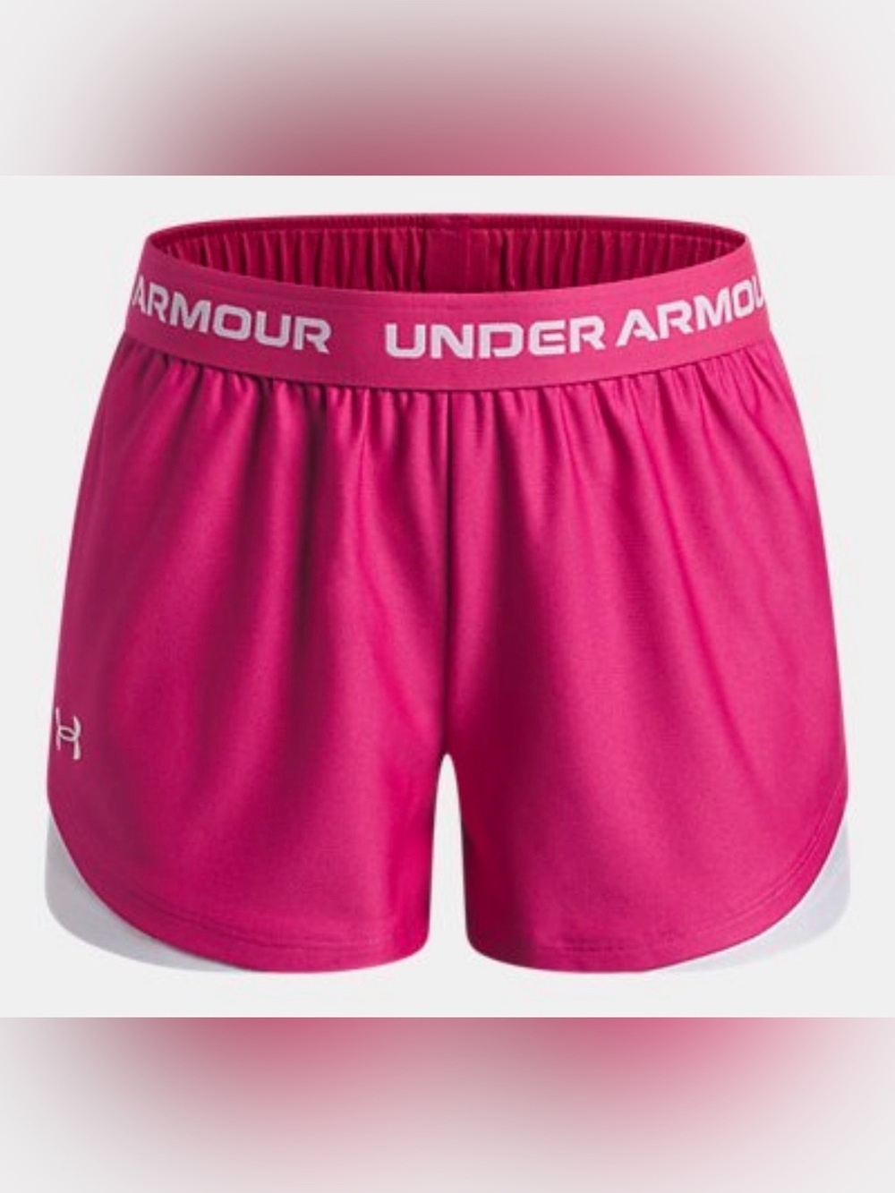Under Armour UA Girls Play Up Tech Shorts Pink  XS NEW 3092